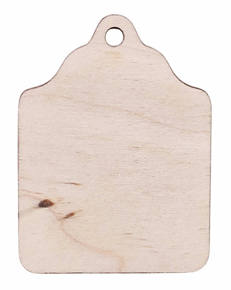 Drewniane zawieszki 20szt. - Bileciki do prezentów 4,5x6cm