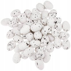 Jajka styropianowe 1,8x2,5cm nakrapiane 50szt