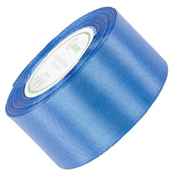 Wstążka satynowa niebieska 50mm - 32mb