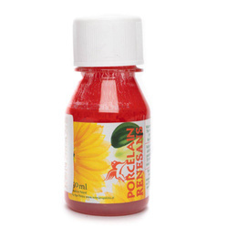 Farba do malowania gliny, ceramiki, porcelany Renesans 50ml szkarłatna