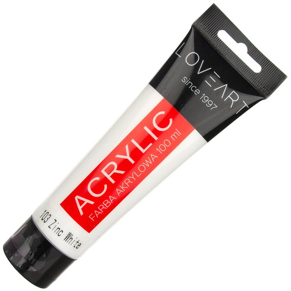 Farba akrylowa LOVEART 500ml zinc white 103