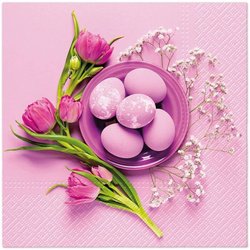 Serwetka do Decoupage 33x33cm - Purple Easter