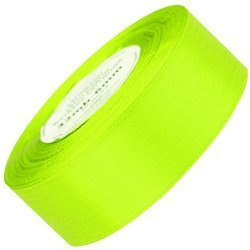 Wstążka satynowa neonowa zielona 38mm - 32mb