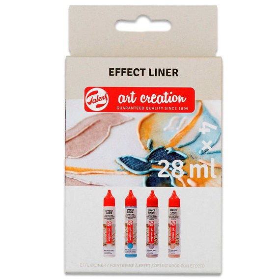 Perełki w płynie Art Creation konturówka 3D - Zestaw 4x28ml