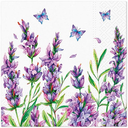 Serwetka do Decoupage 33x33cm - Lavender Butterfly