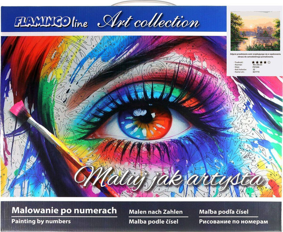 Malowanie po numerach 40x50cm Pejzaż - Zestaw na ramie