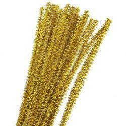 Druciki kreatywne brokatowe złote - 40szt