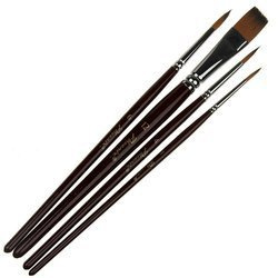 Zestaw pędzli nylonowych Phoenix - 4 sztuki