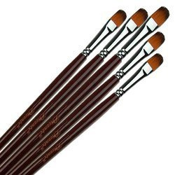 Pędzle koci język Phoenix -  Zestaw 5szt.