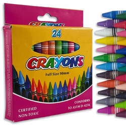 Kredki świecowe dla dzieci 24 sztuki