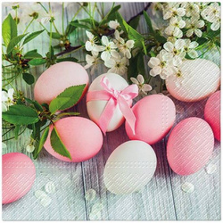 Serwetka do Decoupage 33x33cm - Eggs with flowers