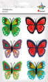 Naklejki samoprzylepne żelowe motyle 6szt
