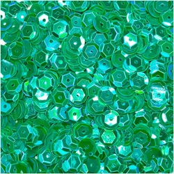 Cekiny okrągłe opalizujące 9mm 15g - Loveart - zielone