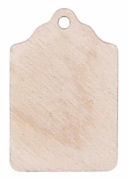 Drewniane zawieszki 100szt. - Bileciki do prezentów 3x4,5cm