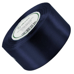 Wstążka satynowa granatowa 50mm - 32mb