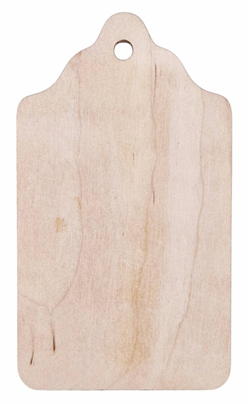 Drewniane zawieszki 6szt. - Bileciki do prezentów 6x10,5cm