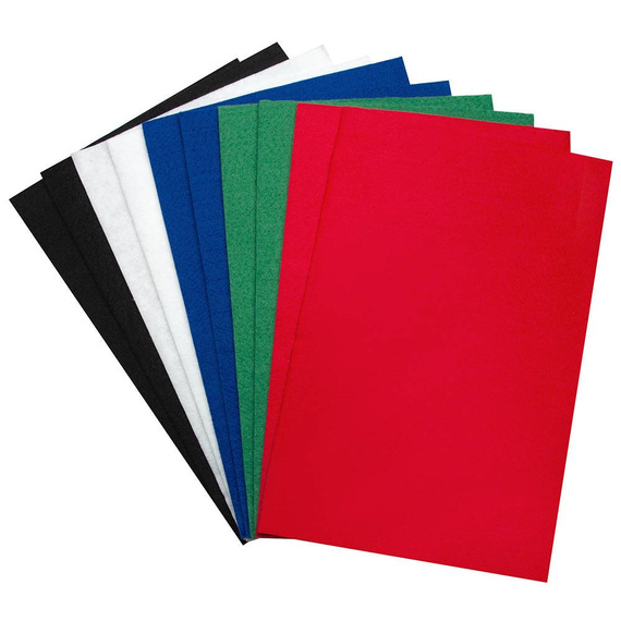 Filc dekoracyjny A4 10 ark- Basic