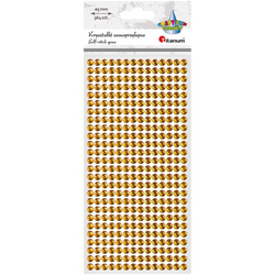Kryształki samoprzylepne złote 364szt.