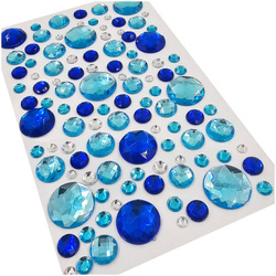Kryształki samoprzylepne mix rozmiarów - ok. 100 szt.