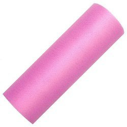 Tiul dekoracyjny na rolce - 15cm / 9m 081D głęboki róż