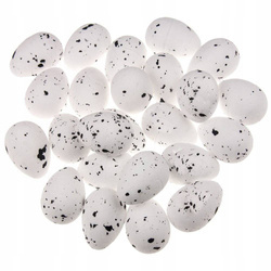 Jajka styropianowe 2,5x3,5cm nakrapiane 24szt