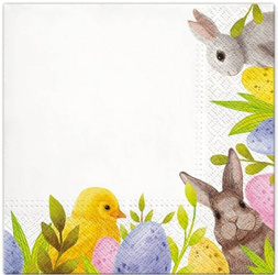 Serwetka do Decoupage 33x33cm - Bunny Corner