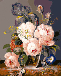 Malowanie po numerach 40x50cm Bukiet 2 - Zestaw na ramie