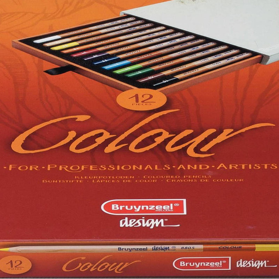 Kredki artystyczne w pudełku 12szt. Bruynzeel