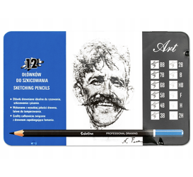 Zestaw ołówków 12szt 2H - 8B