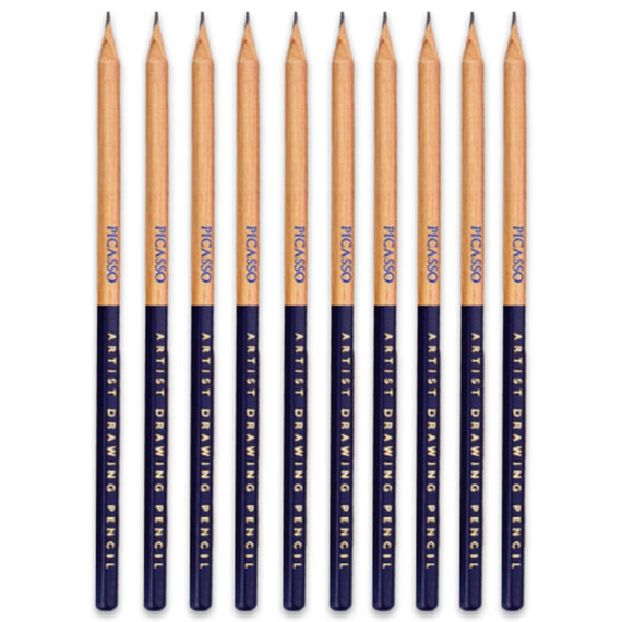 Zestaw ołówków grafitowych Phoenix Picasso 10 sztuk rysunek szkic