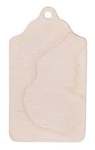 Drewniane zawieszki 10szt. - Bileciki do prezentów 4,5x8cm