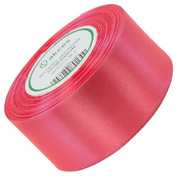 Wstążka satynowa ciemna koralowa 50mm - 32mb