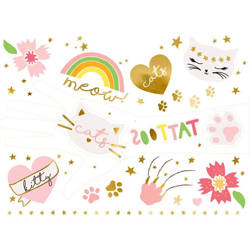 Tatuaże zmywalne dla dzieci - Kotki 12 sztuk