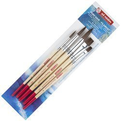 Zestaw pędzli okrągłych i płaskich Talens - 5 sztuk