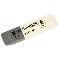 Gumka dwustronna KOH-I-NOOR średnia  - do ołówka, tuszu