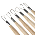 Zestaw dwustronnych szpatułek do modelowania gliny i drewna Phoenix - 6 sztuk