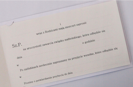 Zaproszenia ślubne z kokardą i diamentem 5 szt.