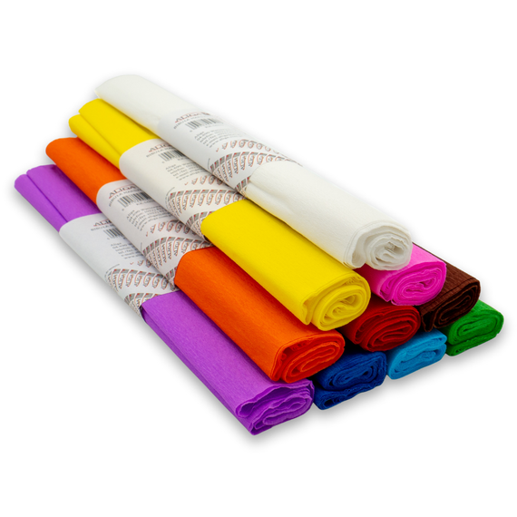 Bibuła marszczona 25x200cm 10 kolorów