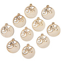Drewniana ozdoba zawieszka bombka 6cm - Ornament - 10szt