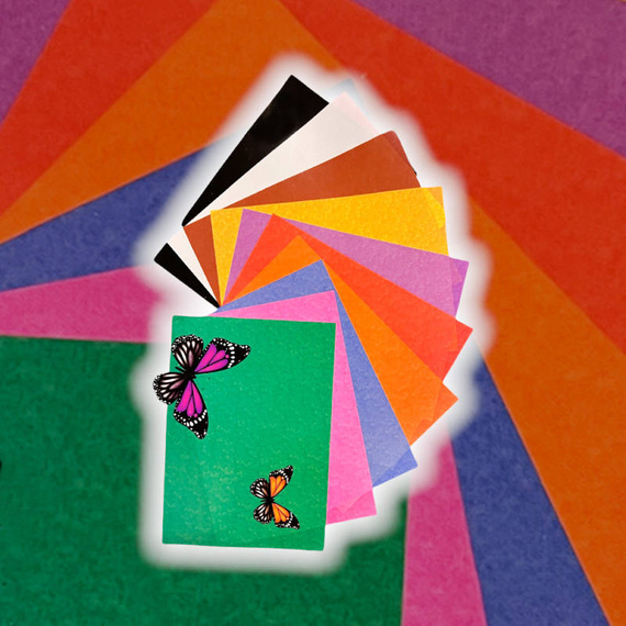 Bibuła w arkuszach - Blok A4, 10 kolorów