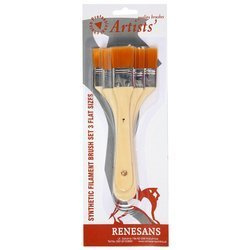 Zestaw pędzli nylonowych Renesans - 3 sztuki