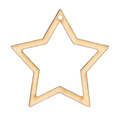 Drewniana ozdoba zawieszka Gwiazdka Decor - 8cm