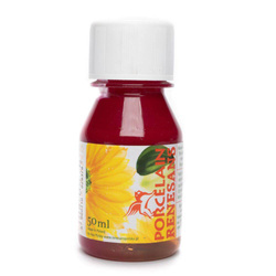 Farba do malowania gliny, ceramiki, porcelany Renesans 50ml magenta