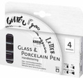 Pisaki do szkła i porcelany Handlettering Kreul 4szt Zestaw