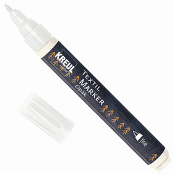 Pisak do tkanin kryjący Fine 1-2mm - Biały