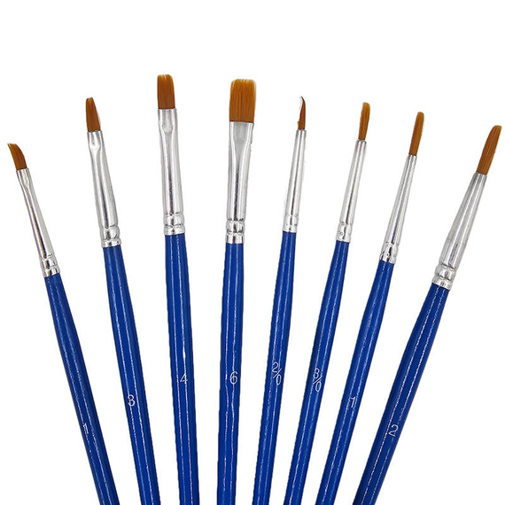 Zestaw pędzli do farb akwarelowych LoveArt - 8 sztuk