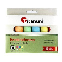 Kreda chodnikowa kolorowa 6 sztuk
