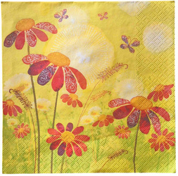 Serwetka do Decoupage 33x33cm - Wiosenne kwiaty