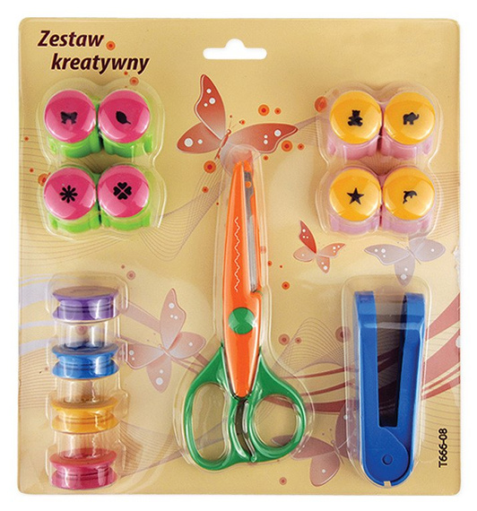 Zestaw kreatywny dla dzieci z nożyczkami