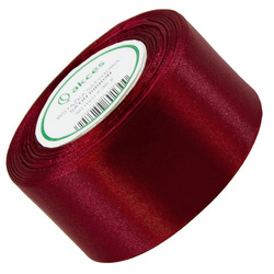 Wstążka satynowa bordowa 50mm - 32mb